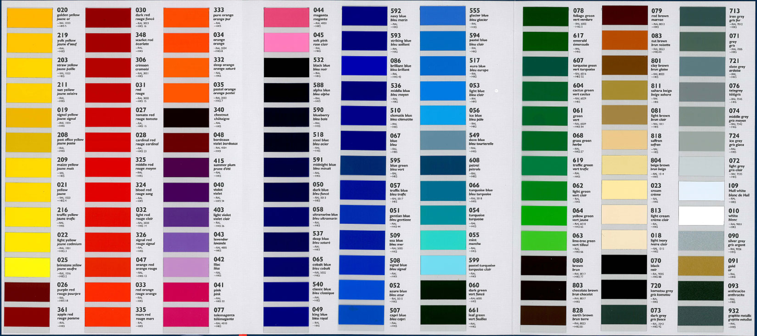 pantone to ppg cross reference